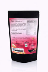 Ingredients and packaging details of beetroot powder by Khuskkaar Naturals