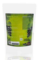 Back side packaging of KhuskKaar Naturals Desi Jamun Powder