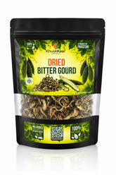 KhuskKaar Naturals Dried Bitter Gourd (Karela) front packaging