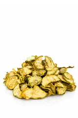 Premium Dried Bottle Gourd (Lauki) Slices on White Background
