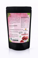 dried strawberry slices nutrition label and ingredients Khuskkaar Naturals