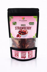 Khuskkaar Naturals dried strawberry slices product pack