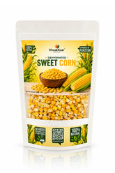 Khuskkaar Naturals Dehydrated Sweet Corn Kernels 100g Front Packaging