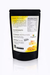 Ingredients and packaging of natural dried lemon slices by Khuskkaar