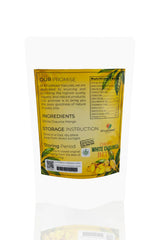 Back Label of Khuskkaar Naturals White Chaunsa Mango Slices