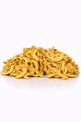 Close up of crispy dried guava bites by Khuskkaar Naturals with no added sugar