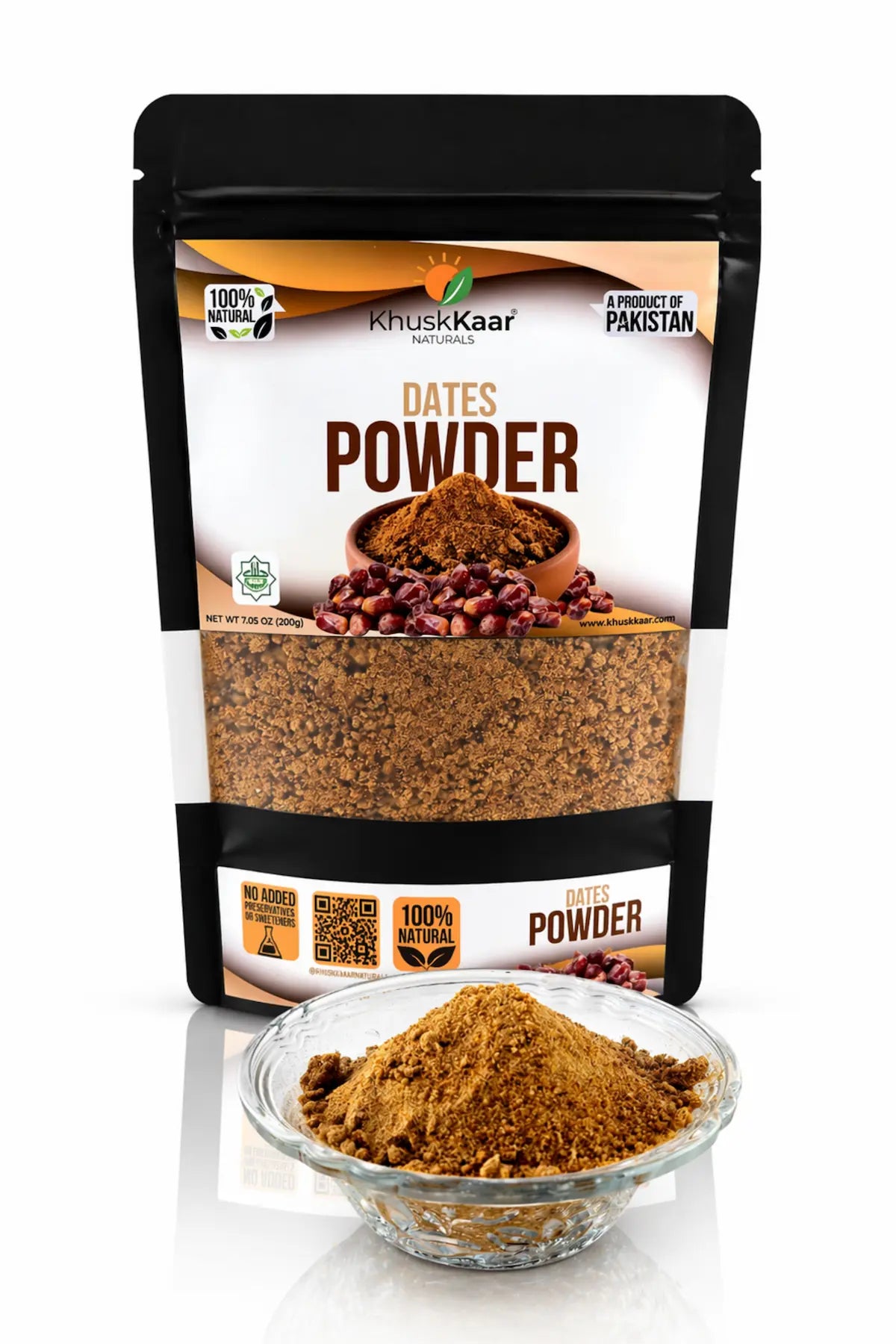 KhuskKaar Dates Powder  natural sweetener Pakistan
