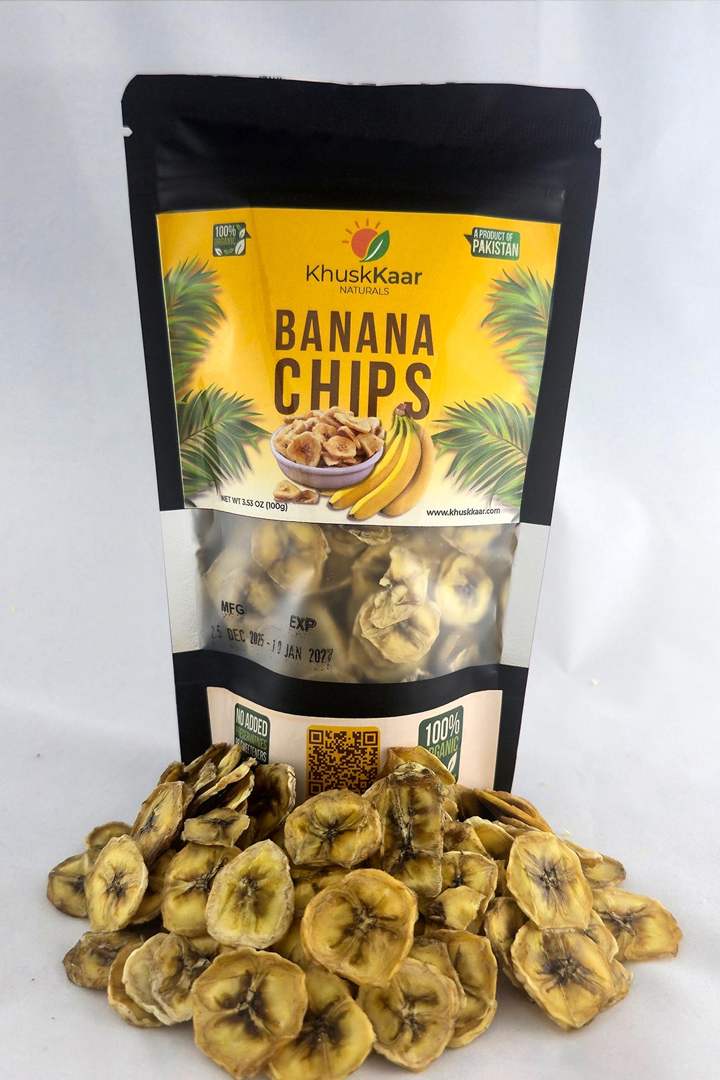 Dehydrated Banana Chips – Naturally Sweet & Crispy | Khuskkaar Naturals