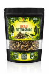 KhuskKaar Naturals Dried Bitter Gourd (Karela) front packaging