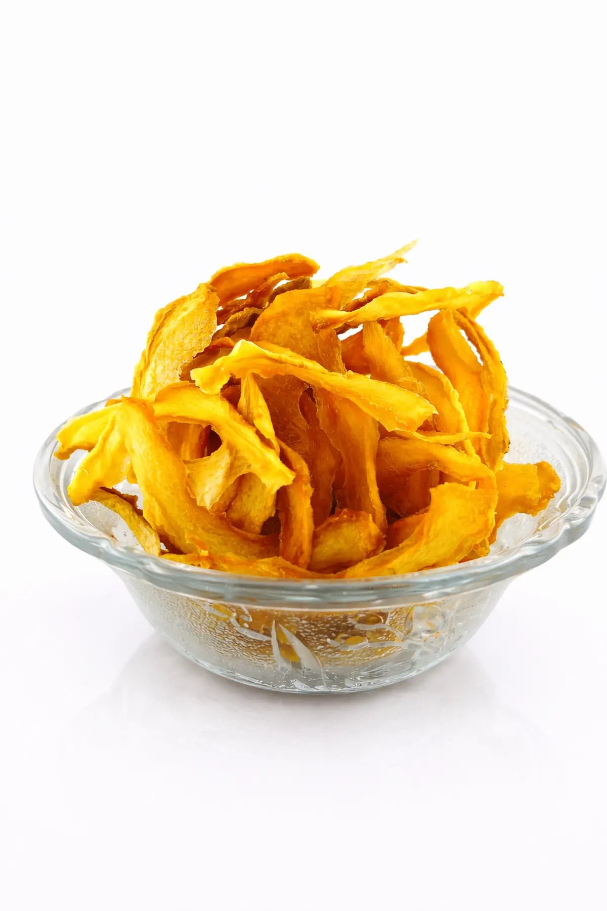 dried melon slices in bowl healthy dehydrated fruit snack