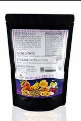 Dried mix fruits nutrition facts ingredients KhuskKaar Naturals dehydrated fruits Pakistan