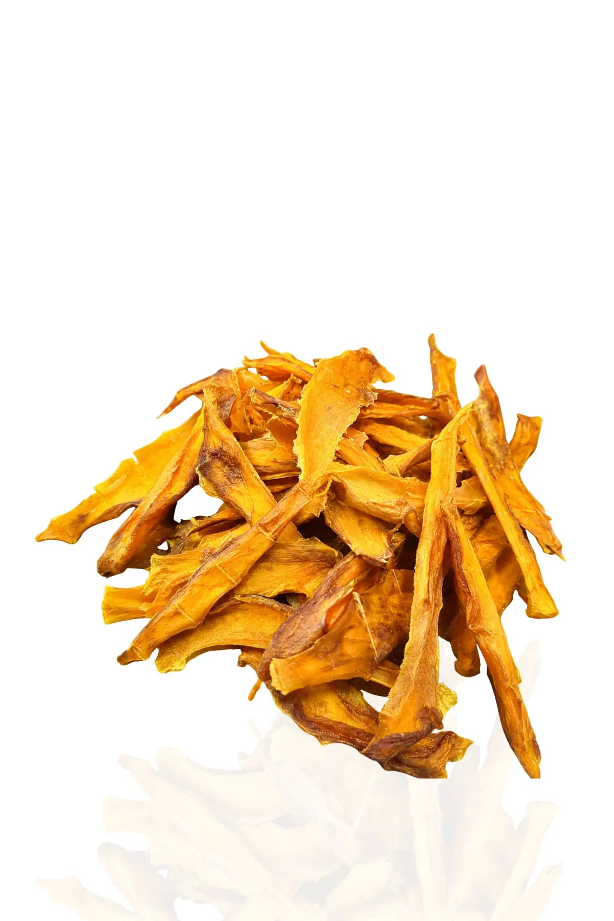Closeup of natural dried Sarni mango bites