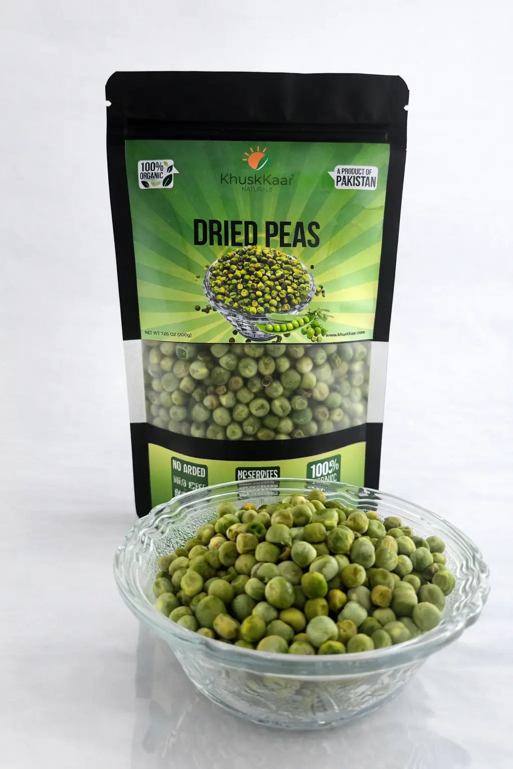 dried green peas for cooking and soups