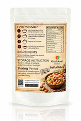 Khuskkaar Naturals Instant Suji Ka Halwa 70g back packaging with preparation instructions