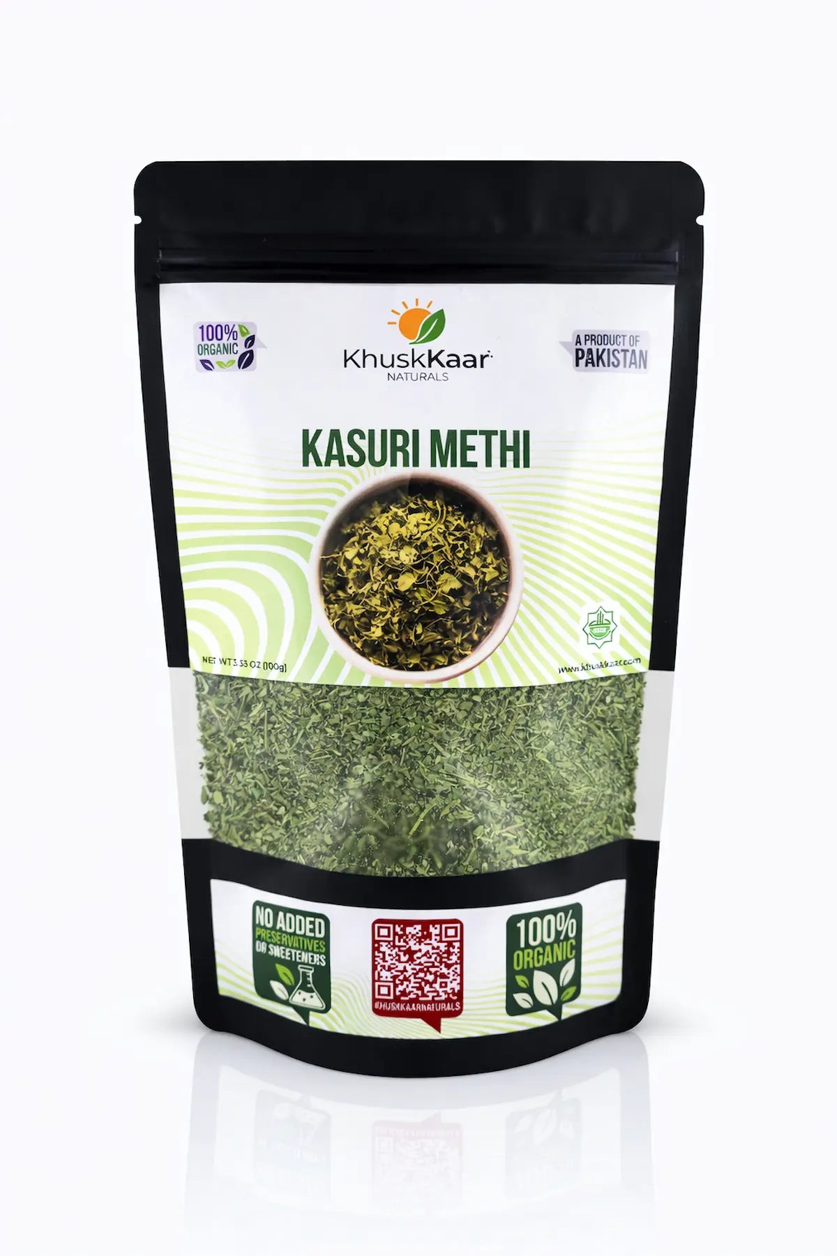 Kasuri Methi dried fenugreek leaves by Khuskkaar Naturals