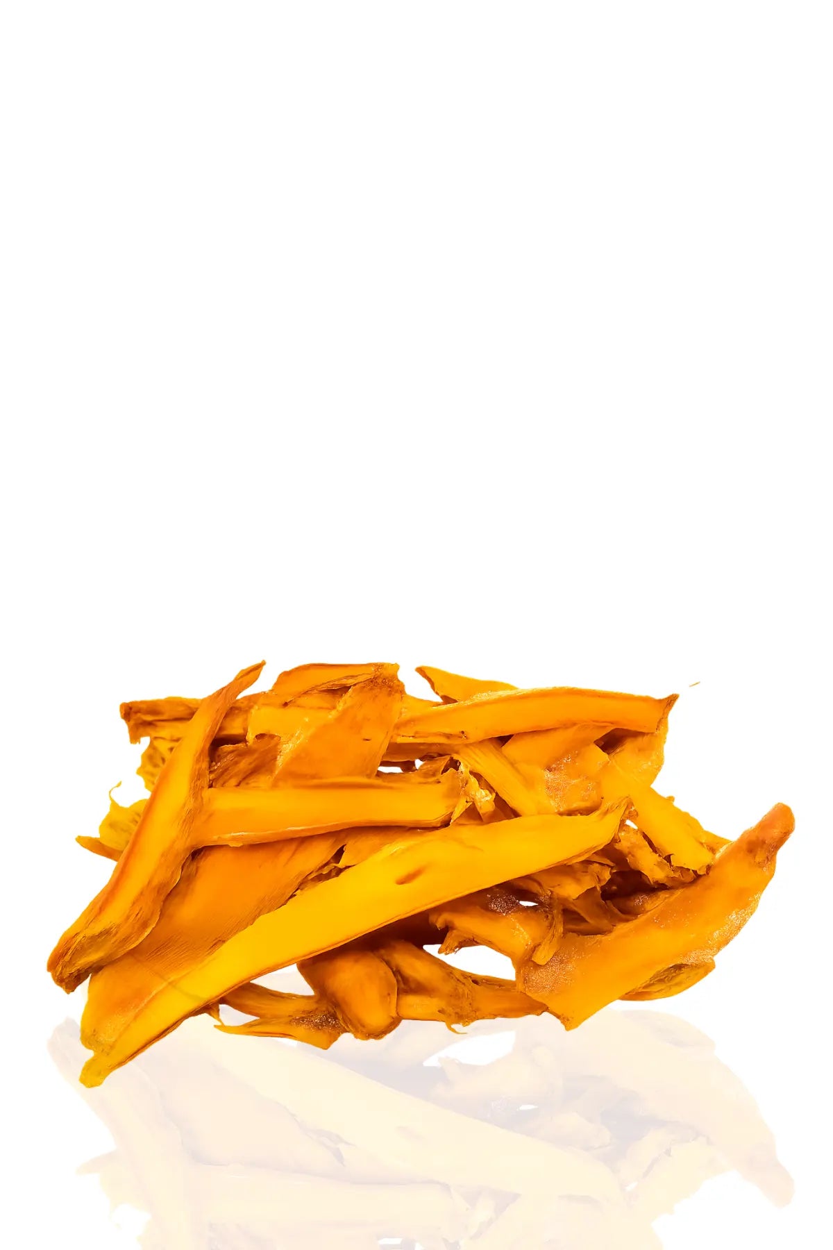 Closeup of natural dehydrated Sindhri mango slices