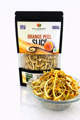 Dehydrated orange peel slices used for tea baking and desserts