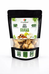 Spicy dried guava packaging Khuskkaar Naturals Pakistan front view