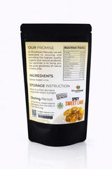 Ingredients and packaging of Khuskkaar spicy sweet lime slices