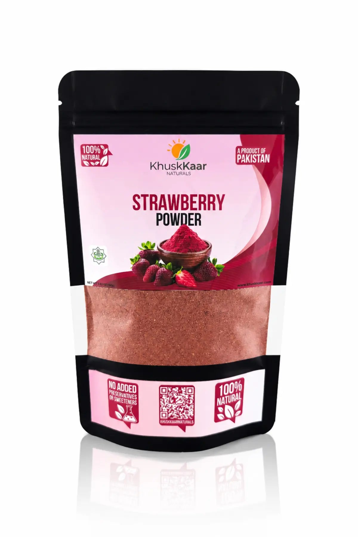 strawberry powder pack by khuskkaar naturals