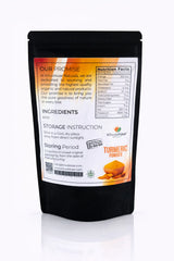 Ingredients and nutritional information of turmeric powder by Khuskkaar Naturals